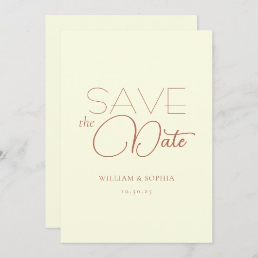 Save The Date Sauvegarder la date (Devant / Derrière)