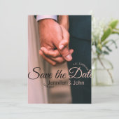 Save The Date Sauvegarder la date ajouter nom du couple lieu dat (Debout devant)