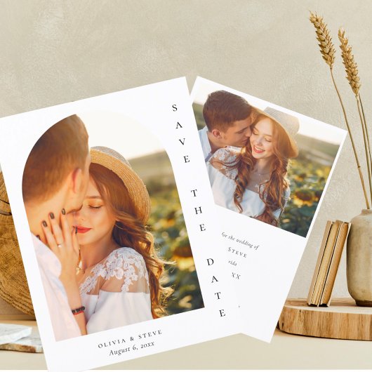 Save The Date Sauvegarder la date Arche romantique Mariage élég