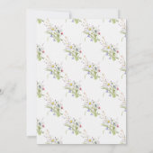 Save The Date Sauvegarder la date Fleur de mariage de daisy de f (Dos)