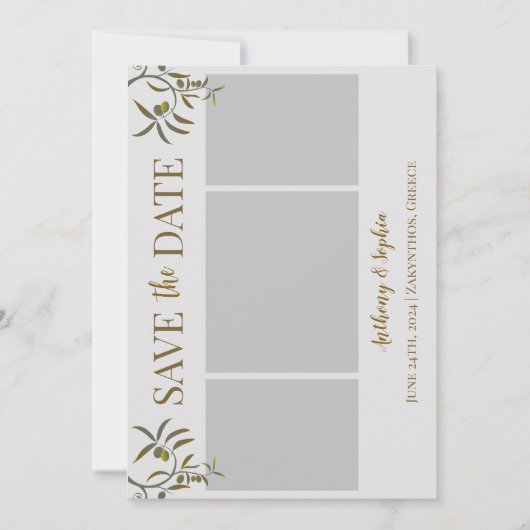 Save The Date Sauvegarder la date Grèce (Devant)