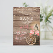 Save The Date Sauvegarder la date - Guirlandes lumineuses, Tonne (Debout devant)