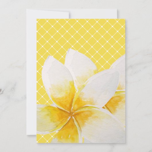 Save The Date Sauvegarder la date | Mariage aux fleurs tropicale (Dos)