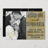 Save The Date Sauvegarder la date Mariage Collection Lueur d'Esp (Devant / Derrière)