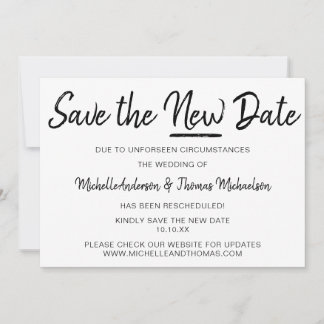 Save The Date Sauvegarder la nouvelle date