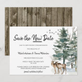 Save The Date Sauvegardez la nouvelle forêt de pins boisés (Devant / Derrière)