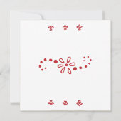 Save The Date Sauver date mariage rouge or ganpati ganesh hindou (Dos)