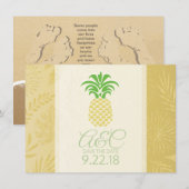 Save The Date Sauver la Date Ananas (Devant / Derrière)