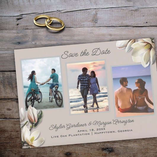 Save The Date Sauver la date Annonce de mariage Magnolia