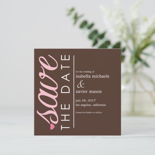 Save The Date Sauver La Date | Annonce de Sauvegarde de Date Mar (Debout devant)