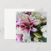 Save The Date Sauver la date avec couverture florale (Devant / Derrière)