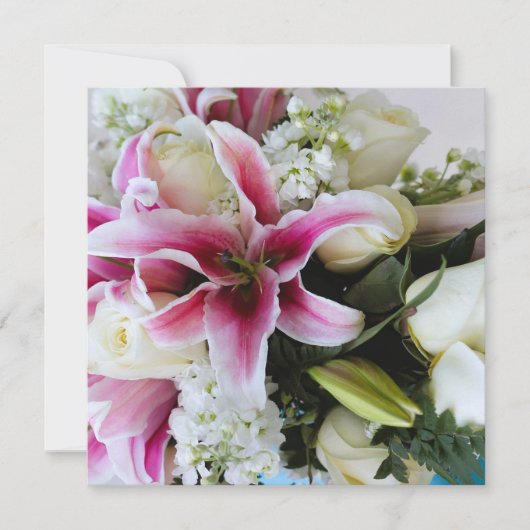Save The Date Sauver la date avec couverture florale (Devant)