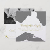 Save The Date Sauver la date Claddagh Gold (Devant / Derrière)