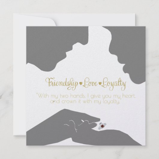 Save The Date Sauver la date Claddagh Or (Devant)