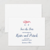 Save The Date Sauver la date du homard du Maine (Devant / Derrière)