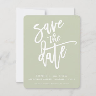Save The Date SAUVER LA DATE écriture calligraphique moderne ver