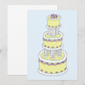 Save The Date Sauver la date gâteau stylé (Devant / Derrière)