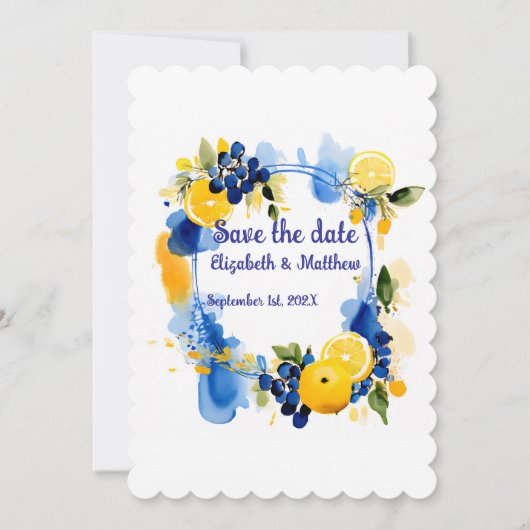 Save The Date Sauver la date « La Dolce Vita » (Devant)