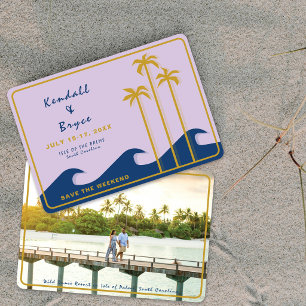 Save The Date Sauver la destination de week-end Mariage tropical