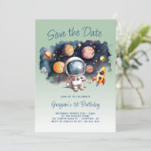 Save The Date Sauvez la date Planètes de l'espace extra-atmosphé (Debout devant)