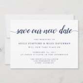 Save The Date Sauvez notre nouvelle date | Report de mariage (Devant)