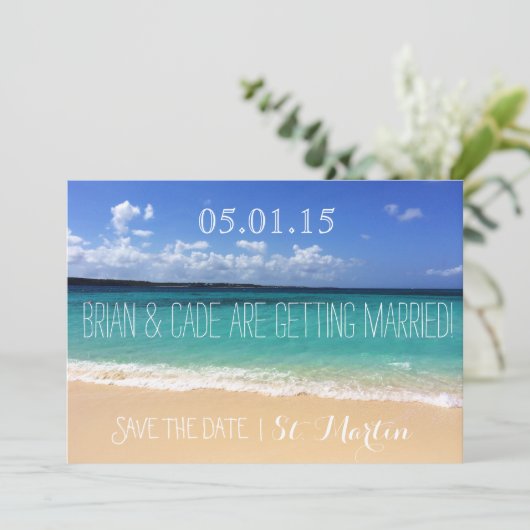 Save The Date "Save the date" pour mariage (Debout devant)