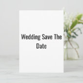Save The Date "Save the date" pour mariage (Debout devant)