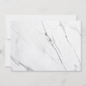 Save The Date "Save the date" pour mariage | Script Marbre blanc (Dos)