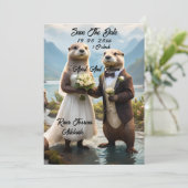 Save The Date **"Scellé d'un baiser : Fou amoureux de la loutre" (Debout devant)