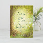 Save The Date Scène De Forêt Enchantée Enregistrer Le Mariage Da (Debout devant)