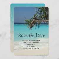 Scène de plage Tropical Blue Ocean Mariage photo