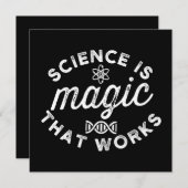 SAVE THE DATE SCIENCE IS MAGIC THAT WORKS (Devant / Derrière)