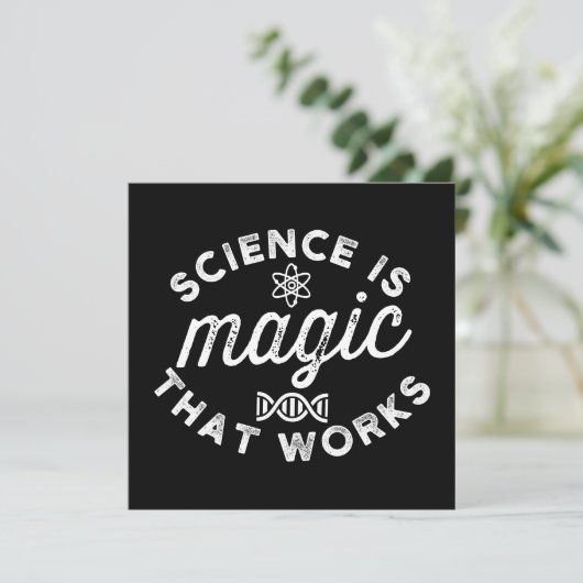 SAVE THE DATE SCIENCE IS MAGIC THAT WORKS (Debout devant)