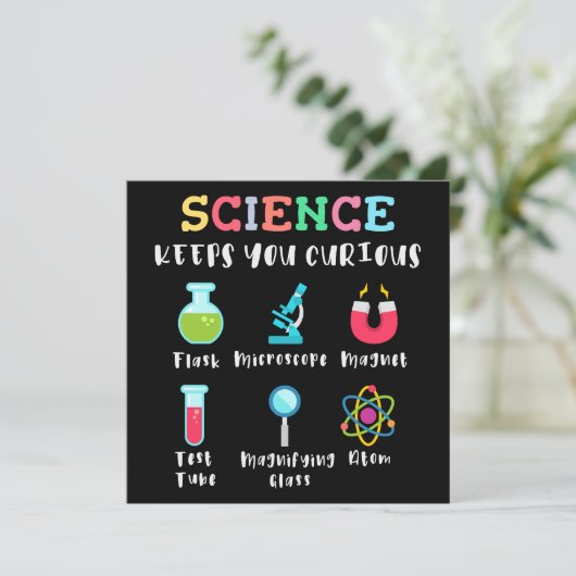 Save The Date Science keeps you curious (Debout devant)