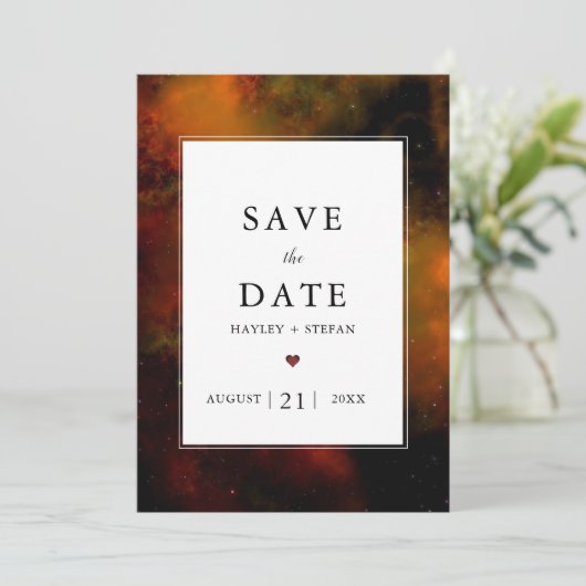 Save The Date Science spatiale moderne Fiction Mariage Sauvez La (Debout devant)