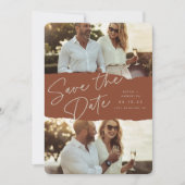 Save The Date Scrapbook | Deux photos (Devant)