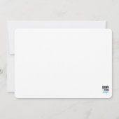 Save The Date Script blanc et noir lettres main (Dos)