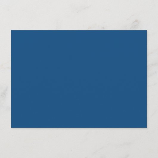 Save The Date Script bleu simple | Calligraphie photo Cerulean 3 (Dos)