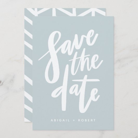 SAVE THE DATE SCRIPT BRUSHY ENREGISTRER LA DATE (Devant / Derrière)