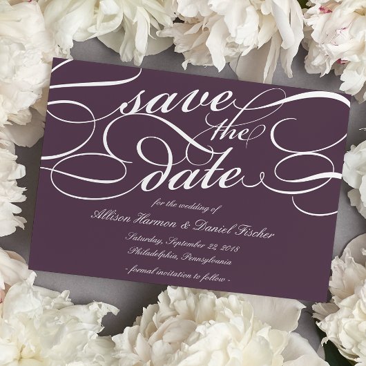 Save The Date Script classique Enregistrer la date | Blackberry
