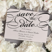 Save The Date Script classique Enregistrer la date | Cameo Blush
