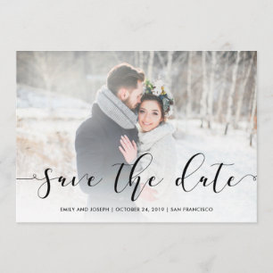 Save The Date Script d'amour   Black Enregistrer la date avec ph