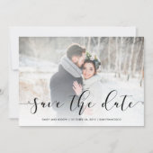 Save The Date Script d'amour | Black Enregistrer la date avec ph (Devant)