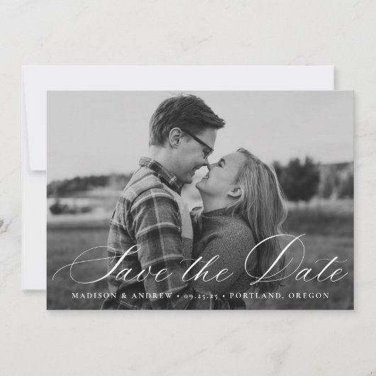 Save The Date Script de calligraphie (Devant)