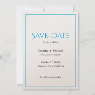 Save The Date Script de calligraphie minimaliste du mariage mari