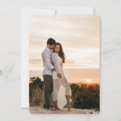 Save The Date Script de calligraphie moderne QR Code Photo Enreg (Dos)