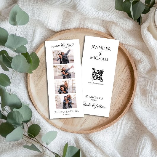Save The Date Script de calligraphie pour Photomaton Photo avec