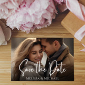 Save The Date Script de mariage avec photo pour réserver la date