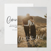 Save The Date Script de mise en attente Report de la date Enregi (Devant / Derrière)