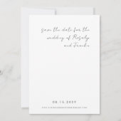 Save The Date Script de signature manuscrite Photo Boho Mariage (Dos)